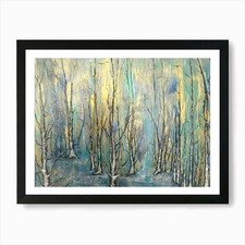 Birch Forest Art Print Framed