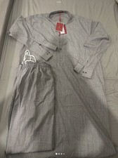 Junaid Jamshed Mens Kameez Trouser Ash Grey Large / XL Pakistani Eid Wear Khaadi