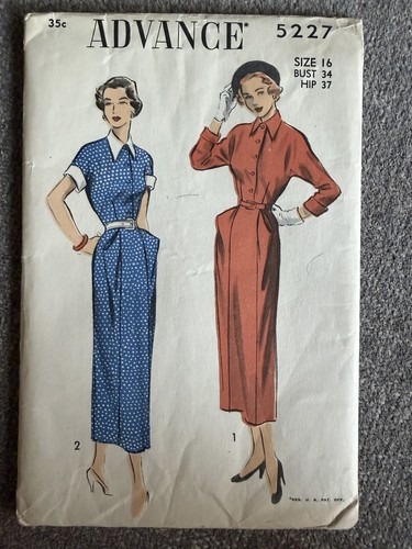 Advance 5227 sewing pattern - advance,
