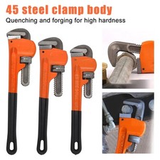 3pc HEAVY DUTY STILSON MONKEY PIPE WRENCH SET Adjustable Plumbers 10" 14" 18" in