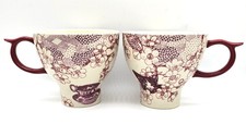 2 Anthropologie 24 Oz Mugs Cat