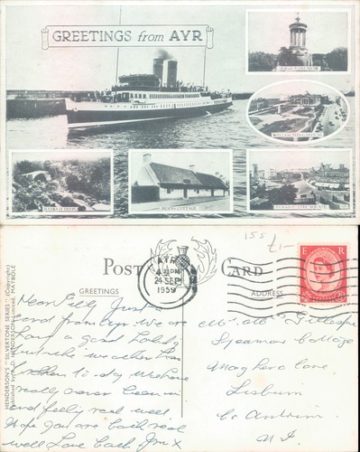 Greetings from ayr with - from,