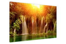 Waterfall Sunrise Canvas Wall