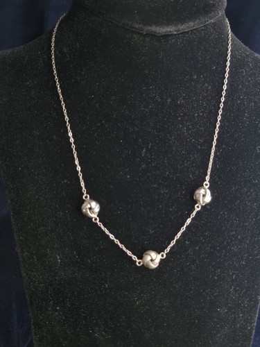 Sterling silver tri knot - tri,