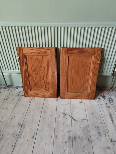 Pine cupboard door - cupboard, pair