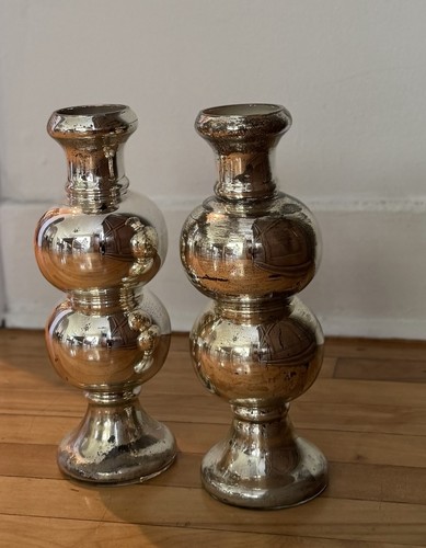 Pair antique mercury - mercury, glass