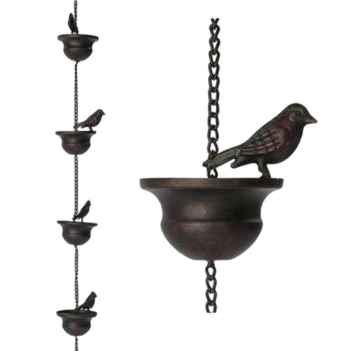 Outdoor bird rain chain garden - bird,