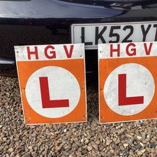 Hgv Vintage Signs,decades Old,tin Metal.