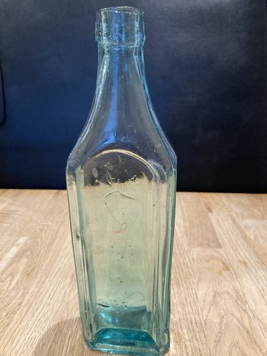Vintage green glass bottle 9 - green,