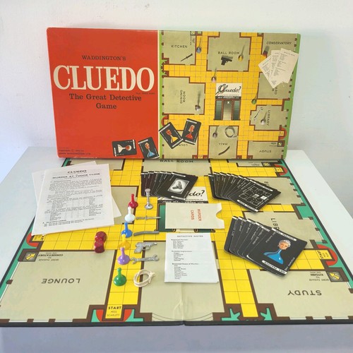 1965 vintage cluedo board game - vintage,