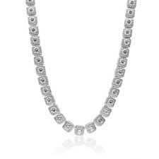 Diamond Clusty Tennis Chain -