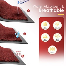 Door Mat Heavy Duty Barrier Rubber Entrance Non-Slip Floor Rugs Kitchen Runner