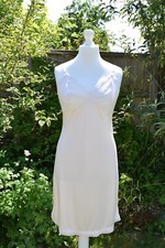 Stunning  Charnos Full Slip Chemise Dress uk16  Pale Oyster Pink Made In UK