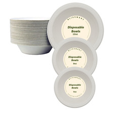 Disposable Party Bowls White