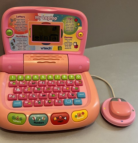 Vtech laptop pink letters - my,