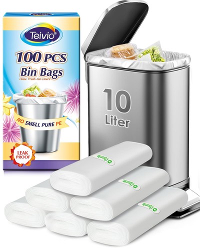 100 clear thick plastic 10l - plastic,