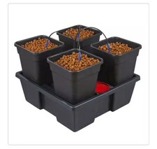 Three Wilma 4 Pot Complete Dripper System Grow Kit Hydroponics ( x3 systems )