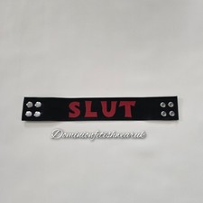 UK MADE Latex Choker SLUT