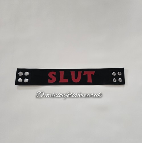 Made latex choker slut - uk,