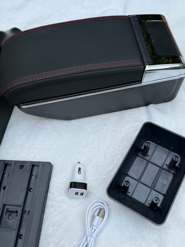 Armrest storage box with - armrest,