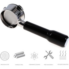 54mm Bottomless Portafilter 3 Ear Filter Basket For Sage/Breville 870/878/880 UK