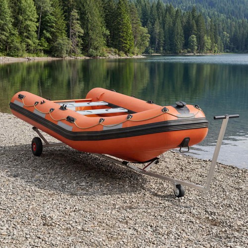 Adjustable boat trailer with - boat,