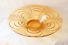 Art Deco Amber Glass
