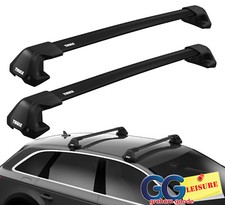 Thule Edge Black WingBars Roof Rack Bars | VW Golf mk7 5dr Hatchback 2013- on