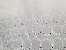 Broderie Anglaise on cotton