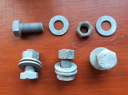 Galvanised m16 35mm tow - galvanised,