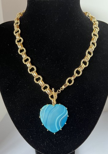 Lola rose blueagate heart - lola,