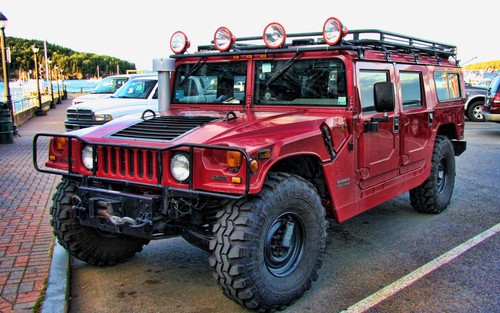 Car hummer parking - car, h1
