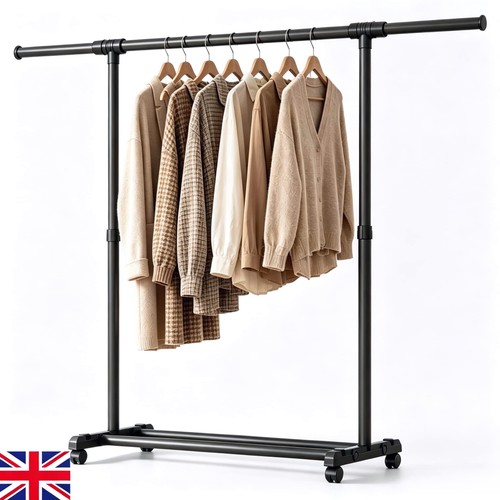Single rod metal garment - metal, rack