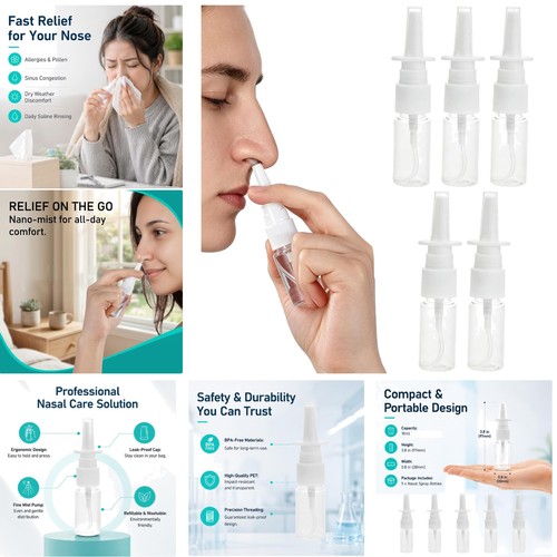 Pcs nasal spray bottle - 5,