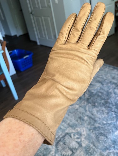 Vtg christian dior tan silk - christian,