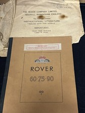 1953 Rover 60, 75, & 90 Owners