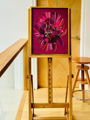 Vintage 1970 framed glazed - &,