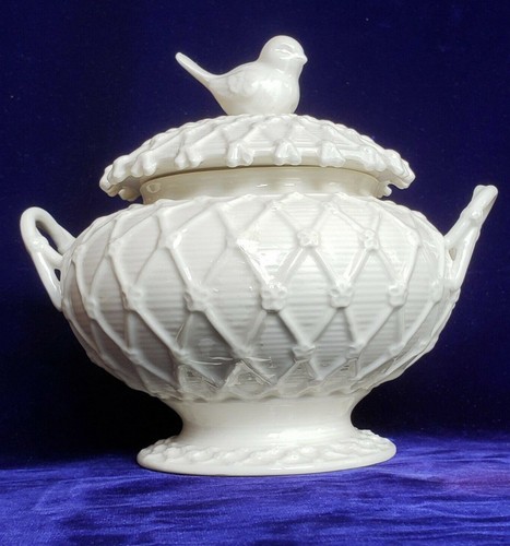 Victorian bird sugar bowl - sugar,