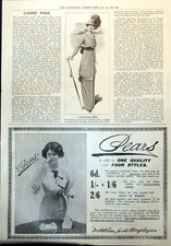 Antique Old Print Seasonable Gown Pears Unscented Tablet Soap Complexion 1912