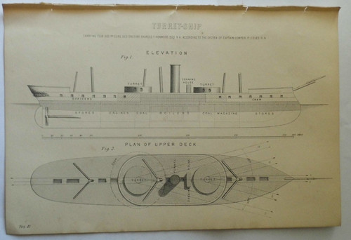 Antique print turret - "turret, ship"
