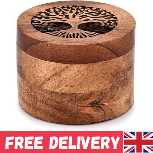Handmade acacia wood urn for - acacia,