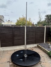 X POLE X STAGE Lite 45mm Chrome Spinning/Static Pole Stage with 750mm Extension