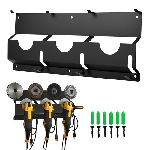 Wall mount angle grinder - grinder, rack