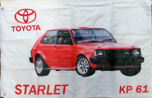 Toyota starlet flag - toyota,