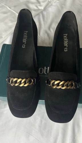 Hotter black suede - hotter,
