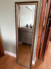 Tall Ornate Gold Wall Mirror bevelled height 127 cm collection Blackpool