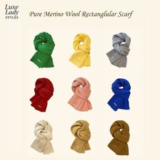Wool Scarf Winter Warm Wrap