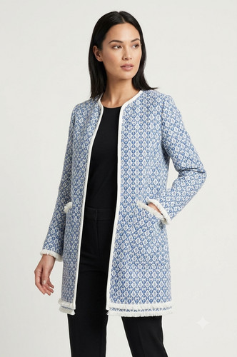 Zara women ecru blue - ecru,
