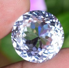 Natural White Sapphire 29.55 Ct Round Extremely Rare CERTIFIED Loose Gemstone
