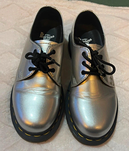 Martens silver leather - dr.,